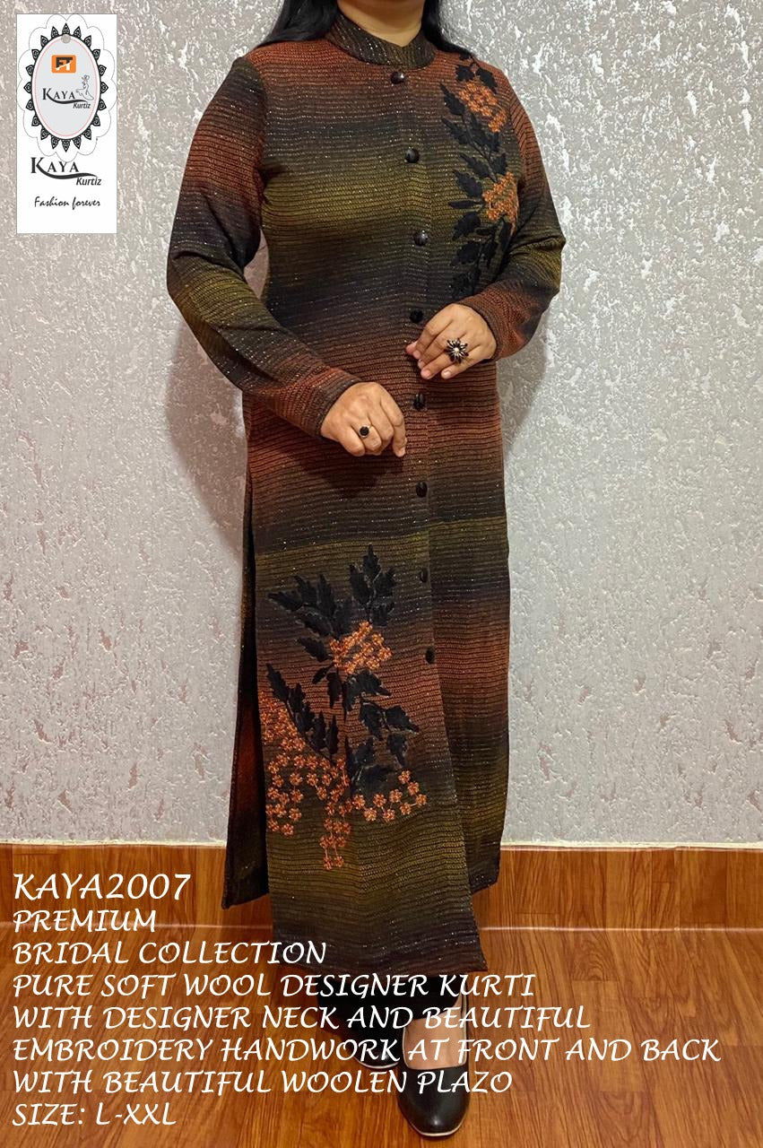 Stylishta Muslin Kurti-Plazo Set with Digital Print, Multiple Colors, WMN  #528 | Long kurti designs, Kurti designs, Indian fashion dresses